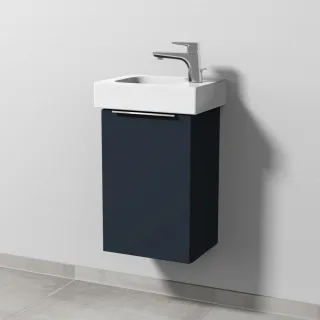 Sanipa 3way Waschtischunterbau zu Geberit iCon Waschtisch mit 1 Tür, Marine-Matt UP6571R