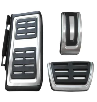 Sport Pedale + Fußstütze (Automatik) in Schwarz / Silber für VW Golf 7 VII Arteon Sportsvan