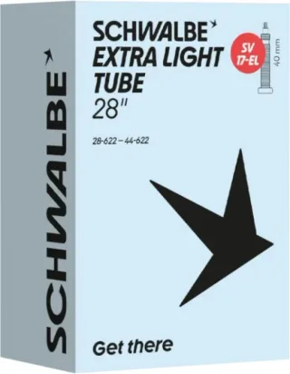 Schwalbe Extra Light Schlauch 28" NR. 17-EL schwarz ETRTO 28/44-622 SV 40 mm