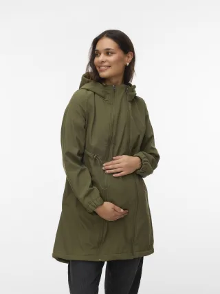 MAMALICIOUS - MLNELL SOLID 3IN1 SOFTSHELL JACKET NOOS Ivy Green - Gr. - XL
