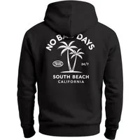 Neverless Sweatjacke Herren Sweatjacke Backprint No Bad Days Statement Zipjacke Zip-Hoodie