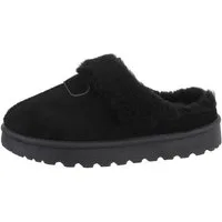 Ital-Design Damen Hausschuhe Freizeit Snowboots (84556791) Flach Hausschuhe in Schwarz