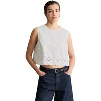 Marc O'Polo DENIM Blusentop mit Broderie Anglaise