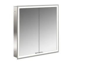emco LED-Lichtspiegelschrank prime Facelift Unterputz, 600 mm, 2-türig, IP 20 Rückwand verspiegelt 949706271