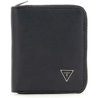 Guess Geldbörse Zip Around Wallet, aus echtem Leder mit RFID-Blocker Schutz