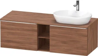 Duravit D-Neo Konsolenwaschtischunterbau wandhängend Nussbaum Matt 1400x550x459 mm - DE4950R10790000 DE4950R10790000