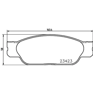 Hella Bremsbel?ge vorne Ford Thunderbird Jaguar S-Type