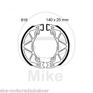 Bremsbacken hinten Malaguti CR1 50 AC Crosser Bj.96-01