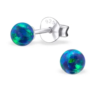 Kugel Ohrringe aus 925 Silber