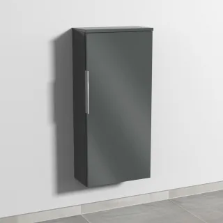 Sanipa 3way Mittelschrank mit 1 Tür, Anthrazit-Glanz, UF17179 UF17179