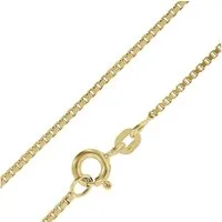 trendor Kette ohne Anhänger Feine Veneziakette Silber 925 Goldplattiert 0,9 mm