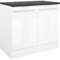 BASIC by Balculina Spülenschrank Jazz B/T/H 100x60x90 cm (1-St) Breite 100cm, Melaminbeschichtung