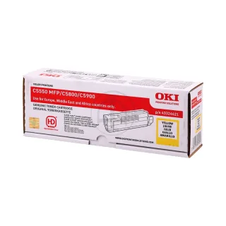 Original 43324421 OKI C5xxx Toner yellow 5000