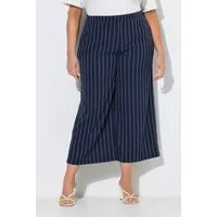Ulla Popken 7/8-Hose Schlupfhose Struktur weites Bein Elastikbund