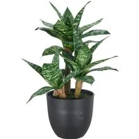 Künstliche Zimmerpflanze Sansevieria Laurentii, Creativ green, Höhe 40 cm, mit wunderschöner Blattzeichnung