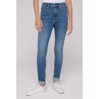 SOCCX Slim-fit-Jeans mit hoher Leibhöhe