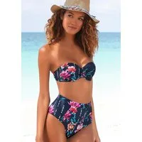 Sunseeker Highwaist-Bikini-Hose Modern mit floralem Design