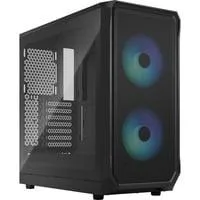 Focus 2 RGB Black TG Clear Tint, Tower-Gehäuse schwarz, Tempered Glass