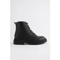 Next Warm gefütterte Schnürstiefel - Weite Passform Schnürstiefelette (1-tlg)