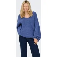 JDY V-Ausschnitt-Pullover JDYDINEA L/S REVERSIBLE PULLOV. KNT NOOS Kunstfaser, regular fit