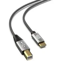 JAMEGA USB C auf USB B Druckerkabel Scannerkabel Datenkabel HP Canon Dell USB-Kabel, USB-A Stecker, USB-B Stecker, (50 cm)