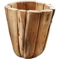 Main Möbel Blumentopf Deko-Holztopf 60cm "Rustic" Teak