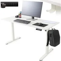 Arebos Schreibtisch Computer-Bürotisch 120 x 60 cm, elektrisch Memory-Funktion, 72-118 cm höhenverstellbar, Hebekapazität: 50 kg