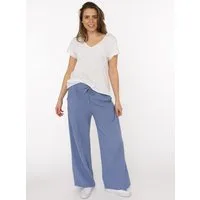 Zwillingsherz Stoffhose "Musselin" mit Zugband, Eingriffstaschen und weitem Bein