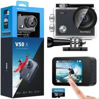 Akaso V50 X Action Cam (4K Ultra HD, wasserdicht bis zu 40m, LDC, EIS, WDR, Fernbedienung)