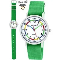 Pacific Time Quarzuhr Kinder Armbanduhr First Lernuhr Wechselarmband, Mix und Match Design - Gratis Versand