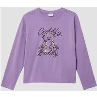s.Oliver Langarmshirt T-Shirt Oversize Longsleeve mit Frontprint