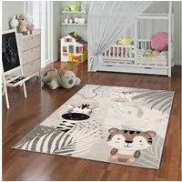Pergamon Kinderteppich Kinder Teppich Softstar Kids Safari Animal Friends, Rechteckig, Höhe: 11 mm