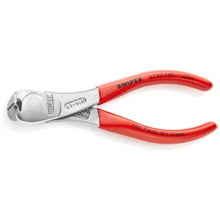 KNIPEX Kraft-Vornschneider mit Kunststoff überzogen verchromt 145 mm - 6703140