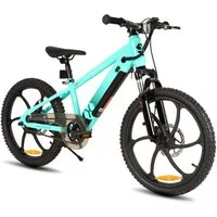 HILAND E-Bike E-Mountainbike 20 Zoll 24V 250W, Einheitsreifen & entnehmbarer Akku, Heckmotor, 124,8 Wh
