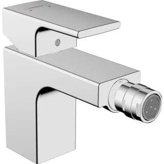hansgrohe Vernis Shape Bidetarmatur 71211000 mit Zugstangen-Ablaufgarnitur, chrom