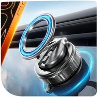 LuxusKollektion Handy-Halterung Handyhalterung KFZ Magnetisch 360 2800gf Smartphone Schwarz