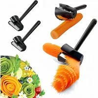 FOUORTUNATE-BEE Gemüsehobel 2er Set Spiralschneider für Gemüse und Obst, Trichterform, (2-St), Gemüseschneider für Karotten, Gurken & Obst, Spiralschneider