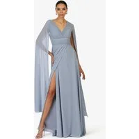 Kraimod Abendkleid mit fließenden Cape-Ärmeln
