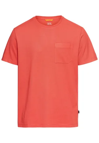 camel active - T-Shirt mit Brusttasche sunfaded red - Gr. - M