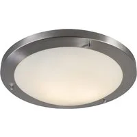 Qazqa Außen-Deckenleuchte Yuma, ohne Leuchtmittel, Warmweiß, QAZQA Außen Decken­leuchte, e27, Stahl, Stahl, Design