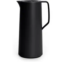 Emsa Isolierkanne Motiva in modernem Design, 100% auslaufsicher, Made in Germany, 1 l, (doppelwandiger Glasisolierkolben, bis zu 12h warm/24h kalt), Quick-Press-Deckel, Einhandbedienung, ergonomischer Schraubdeckel
