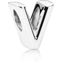Pandora Bead 797476 Charm Buchstabe Letter V Silber