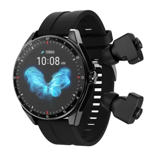 T23 1.39-inch HD Screen 2-in-1 TWS Earbuds Voice Assistant bluetooth Call Heart Rate Blood Pressure Blood Oxygen Monitor