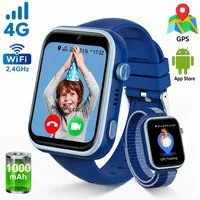SWGOTA 4G Kinder Smartwatch mit Telefonfunktion und GPS, SOS,Zwei-Wege-Anrufe Smartwatch, Kindersmartwatch mit WLAN, Bildkompetenz für 4–12 Jungen und Mädchen