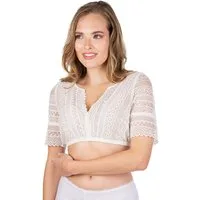 MarJo Dirndlbluse Dirndlbluse - GESLAU - offweiß