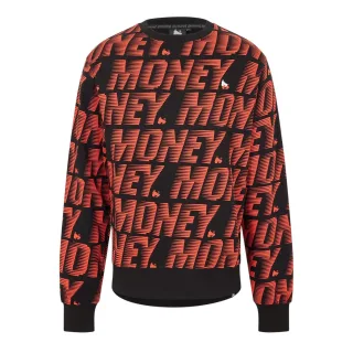 Money - Sweatshirt für Herren/Damen Unisex, Langärmlig (Schwarz)