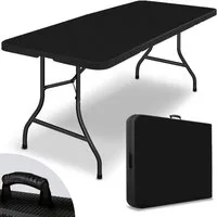 tillvex Gartentisch tillvex® Klapptisch Gartentisch Rattan Buffettisch Campingtisch klappb (Gartentisch), Personen