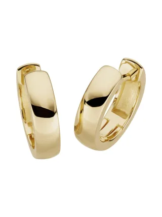 Orolino Ohrringe Gold 585 hochglanzpoliert 3,4mm Breite, 13,2mm Durchmesser