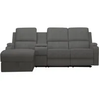 OTTO home Ecksofa NAPORI Multimediasofa, 3er Kinosessel XXL, L-Form, Cord, Kinosofa mit Relaxfunktion, Getränkehalter, Staufach und Staukasten