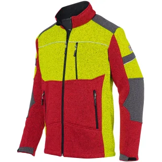 KÜBLER FOREST Strickjacke rot/gelb XL - 1650 7327-5635-XL